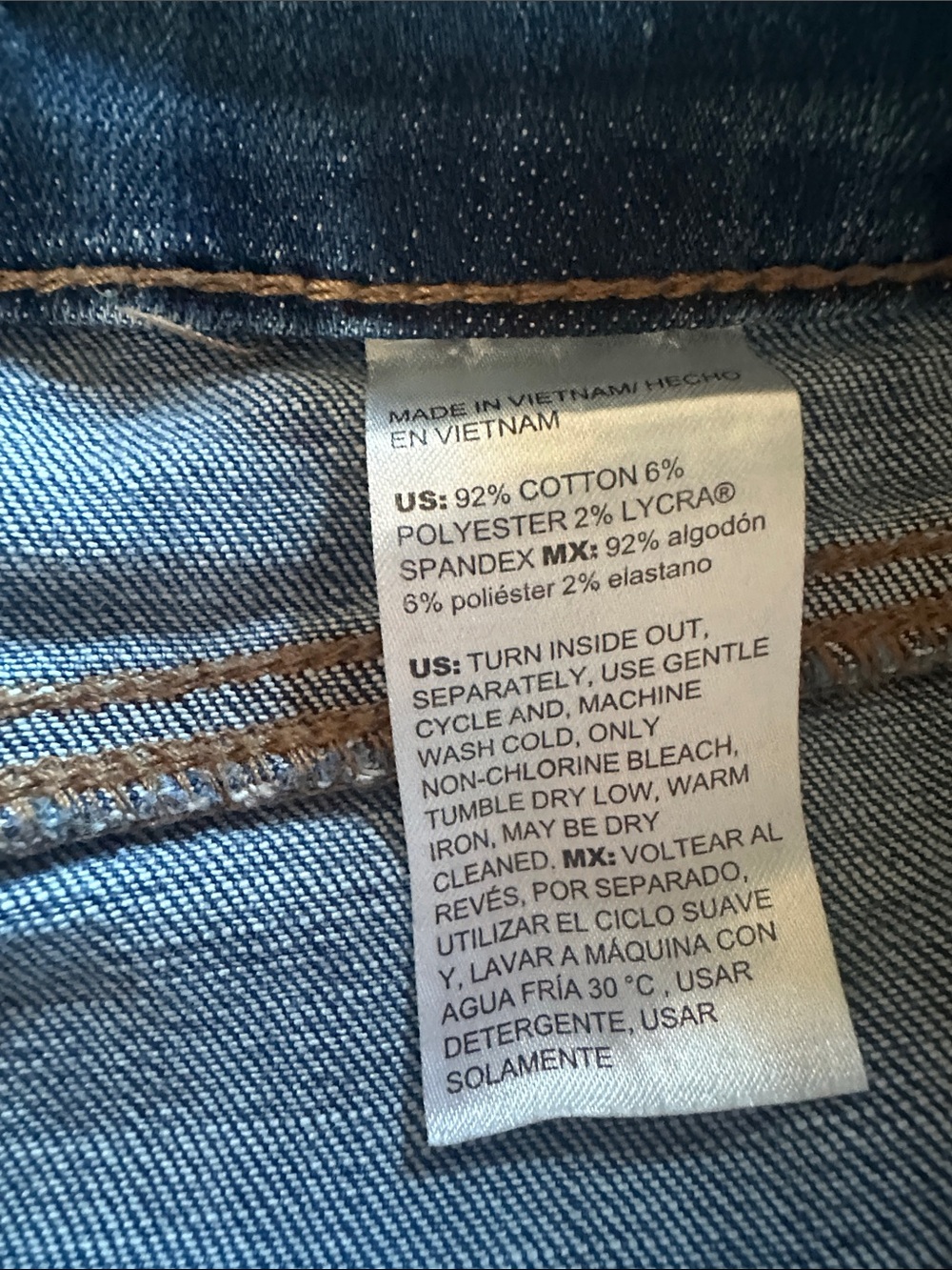 Chico's Dark Blue Straight-Leg Women's Jeans - Picture 4 of 4